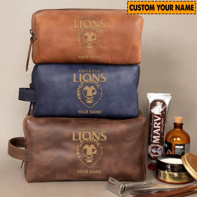 AFL Personalized Leather Toiletry Bag For Fan Hot Sale 2025 - afltb007