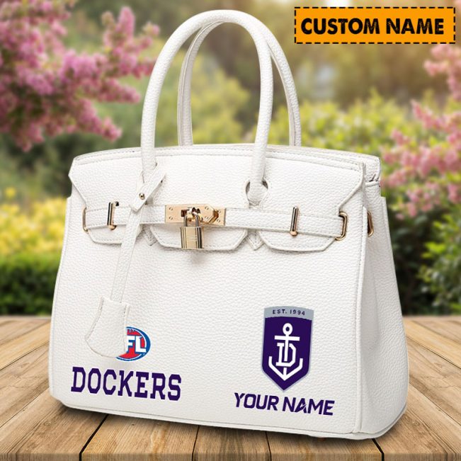 AFL Personalized Lady Leather HandBag For Fan - aflthb01