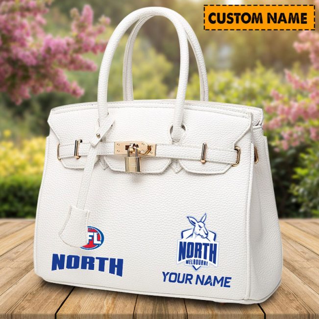 AFL Personalized Lady Leather HandBag For Fan - aflthb02