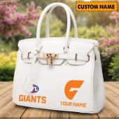 AFL Personalized Lady Leather HandBag For Fan - aflthb12