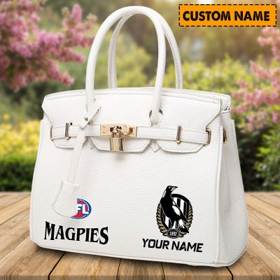 AFL Personalized Lady Leather HandBag For Fan - aflthb13