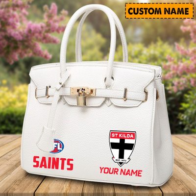 AFL Personalized Lady Leather HandBag For Fan - aflthb17