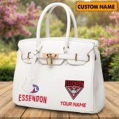 AFL Personalized Lady Leather HandBag For Fan - aflthb18