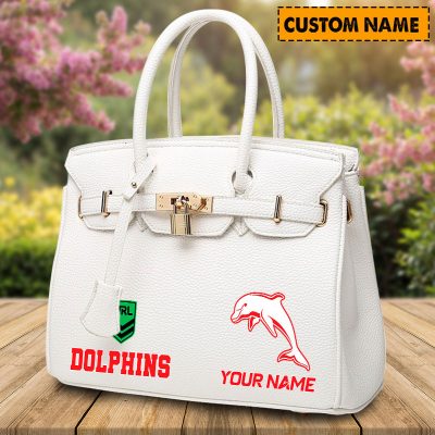 NRL Personalized Lady Leather HandBag For Fan - bahsdu005