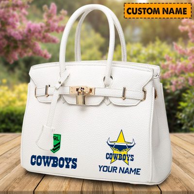 NRL Personalized Lady Leather HandBag For Fan - bahsdu006