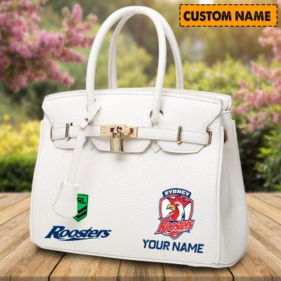 NRL Personalized Lady Leather HandBag For Fan - bahsdu014