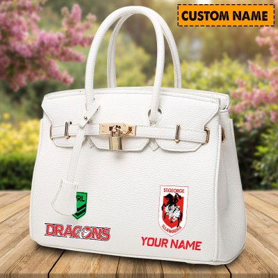 NRL Personalized Lady Leather HandBag For Fan - bahsdu015
