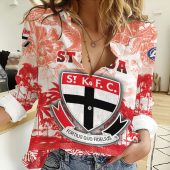 AFL Personalized Women Long Sleeved Button Shirt Perfect Gift For Fan