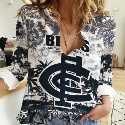 AFL Personalized Women Long Sleeved Button Shirt Perfect Gift For Fan