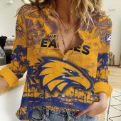 AFL Personalized Women Long Sleeved Button Shirt Perfect Gift For Fan