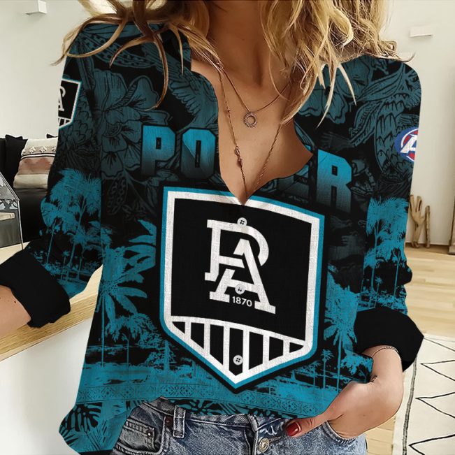 AFL Personalized Women Long Sleeved Button Shirt Perfect Gift For Fan