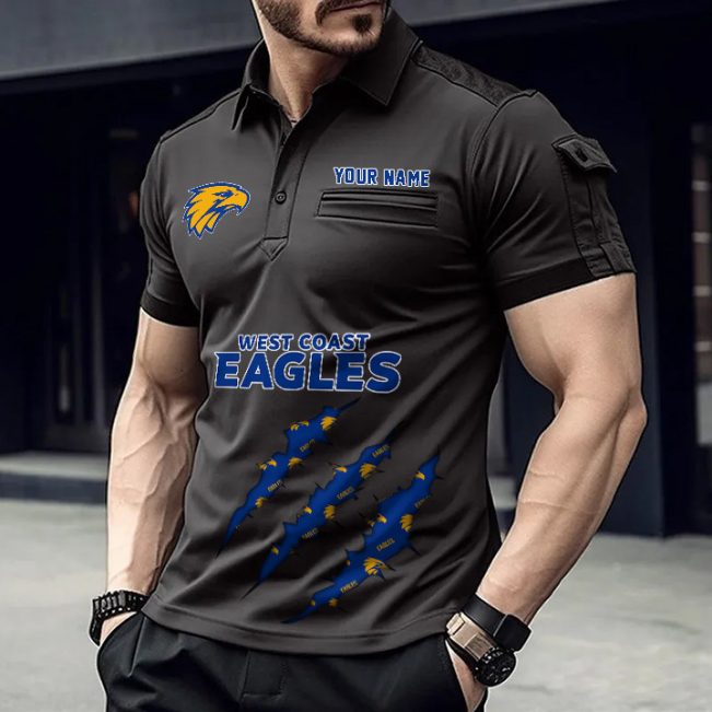 AFL Personalized Arm Pocket Polo Shirt Gift For Fan - NGTH080525AFL18