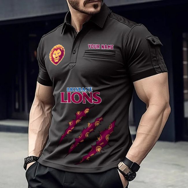 AFL Personalized Arm Pocket Polo Shirt Gift For Fan - NGTH080525AFL2