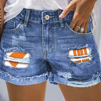 AFL Personalized Denim Shorts For Fan - denimshort02