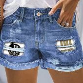 AFL Personalized Denim Shorts For Fan - denimshort14