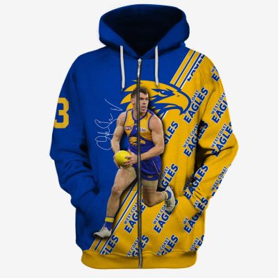 MEW-T16AFLWCE002 West Coast Eagles Luke Shuey #13 Limited Edition 3D All Over Printed Shirts For Men & Women