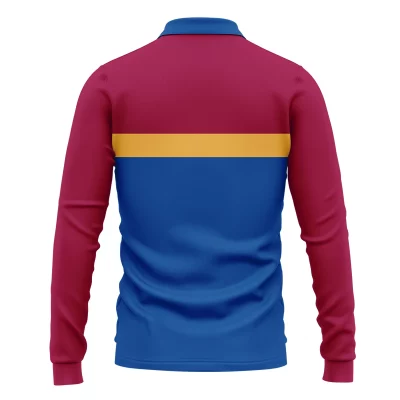 Brisbane Lions Australian Football League Exclusive Logo Long Polo Shirt HOAFL140525A01BLLPL