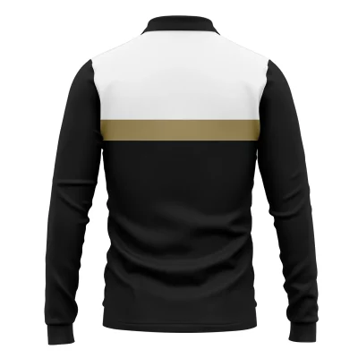 Collingwood Australian Football League Exclusive Logo Long Polo Shirt HOAFL140525A01COLLLPL