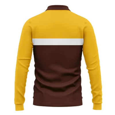 Hawthorn Hawks Australian Football League Exclusive Logo Long Polo Shirt HOAFL140525A01HAWLPL