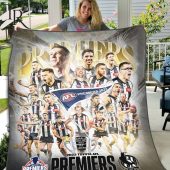 2023 Toyota AFL Premiers Collingwood Football Club Fleece Blanket