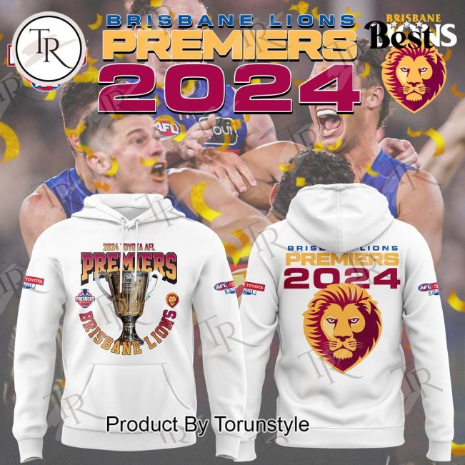 2024 Toyota AFL Premiers Brisbane Lions Hoodie - Torunstyle