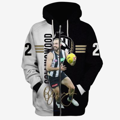 MEW-T17AFLCWFC002 Collingwood Football Club Steele Sidebottom #22 Limited Edition 3D All Over Printed Shirts For Men & Women