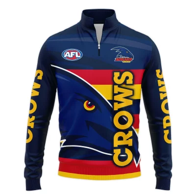 Adelaide Crows Australian Football League Exclusive Logo Quarter-Zip Jacket HOAFL130525A02ADELQTZ