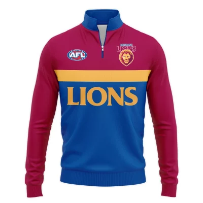 Brisbane Lions Australian Football League Exclusive Logo Quarter-Zip Jacket HOAFL140525A01BLQTZ