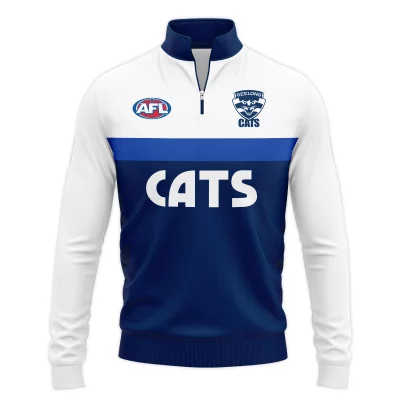 Geelong Cats Australian Football League Exclusive Logo Quarter-Zip Jacket HOAFL140525A01GEELQTZ