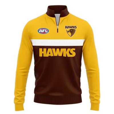 Hawthorn Hawks Australian Football League Exclusive Logo Quarter-Zip Jacket HOAFL140525A01HAWQTZ