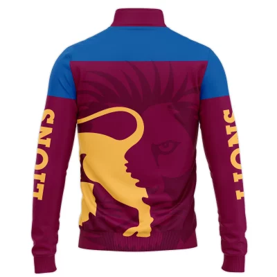 Brisbane Lions Australian Football League Exclusive Logo Quarter-Zip Jacket HOAFL130525A02BLQTZ