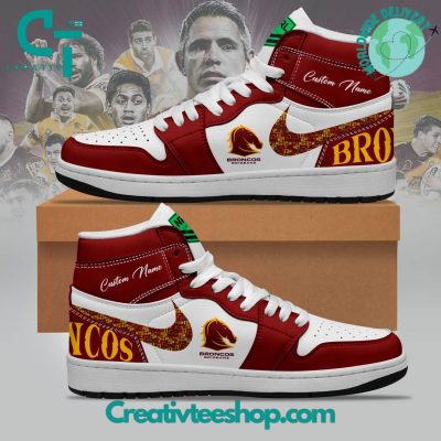 NRL Brisbane Broncos Air Jordan 1 Sneakers