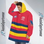 Afl Adelaide Crows Custom Name Number 2023 Clash Guernsey Fleece Oodie 3.jpg - demo10