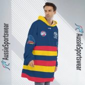 Afl Adelaide Crows Custom Name Number 2023 Home Guernsey Fleece Oodie 3.jpg - demo10