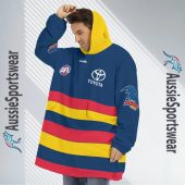 Afl Adelaide Crows Custom Name Number 2023 Home Guernsey Fleece Oodie 4.jpg - demo10