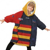 Afl Adelaide Crows Custom Name Number 2023 Mix Guernsey Fleece Oodie Kid.jpg - demo10