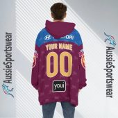Afl Brisbane Lions Custom Name Number 2023 Home Guernsey Fleece Oodie 6.jpg - demo10