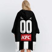 Afl Collingwood Magpies Custom Name Number 2023 Home Guernsey Fleece Oodie Women Back.jpg - demo10