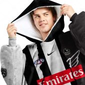 Afl Collingwood Magpies Custom Name Number 2023 Mix Guernsey Fleece Oodie Men Front.jpg - demo10