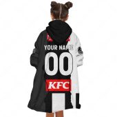 Afl Collingwood Magpies Custom Name Number 2023 Mix Guernsey Fleece Oodie Women Kid Back.jpg - demo10