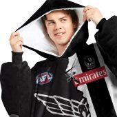Afl Collingwood Magpies Custom Name Number 2023 Mix Guernsey V2 Fleece Oodie Men.jpg - demo10