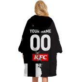 Afl Collingwood Magpies Custom Name Number 2023 Mix Guernsey V2 Fleece Oodie Women Back.jpg - demo10