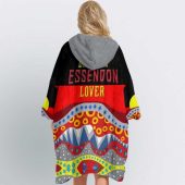 Afl Essendon Bombers Aboriginal Flag Lover Fleece Oodie Women Back.jpg - demo10