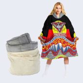 Afl Essendon Bombers Aboriginal Flag Lover Fleece Oodie Women Front.jpg - demo10