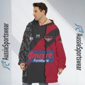Afl Essendon Bombers Custom Name Number 2023 Mix Guernsey Fleece Oodie.jpg - demo10