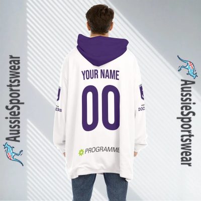 AFL Fremantle Dockers Custom Name Number 2023 Clash Guernsey Fleece Oodie