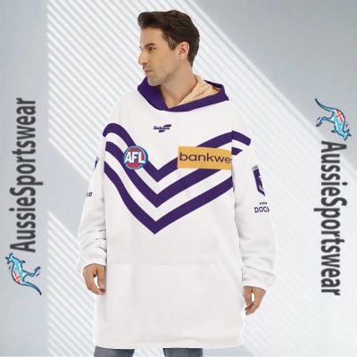 AFL Fremantle Dockers Custom Name Number 2023 Clash Guernsey Fleece Oodie