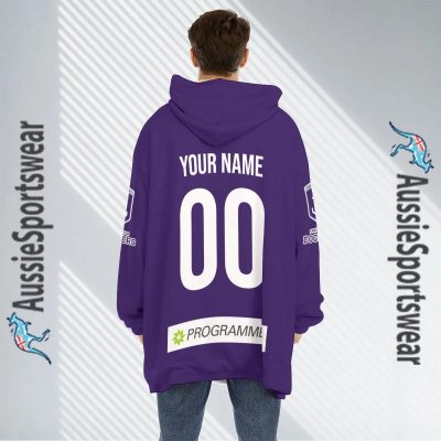 AFL Fremantle Dockers Custom Name Number 2023 Home Guernsey Fleece Oodie