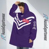 Afl Fremantle Dockers Custom Name Number 2023 Home Guernsey Fleece Oodie 3.jpg - demo10