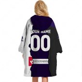 Afl Fremantle Dockers Custom Name Number 2023 Mix Guernsey Fleece Oodie Women Back.jpg - demo10